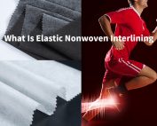High-stretch elastic nonwoven interlining for sportswear and flexible garment