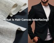 High quality grey hair canvas interfacing for suit lapels