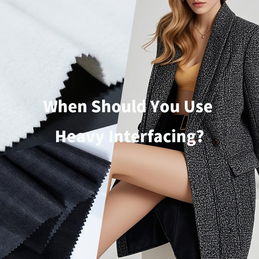 Heavy Interfacing Heavy interfacing adds strong support to fabric, helping garments and structured products keep shape and improve durability.