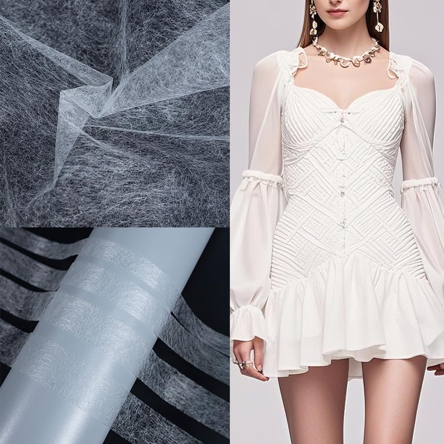 What Is Double Sided Interfacing and How Is It Used Double sided interfacing bonds two fabrics together and is commonly used as hot melt adhesive web in garment production.