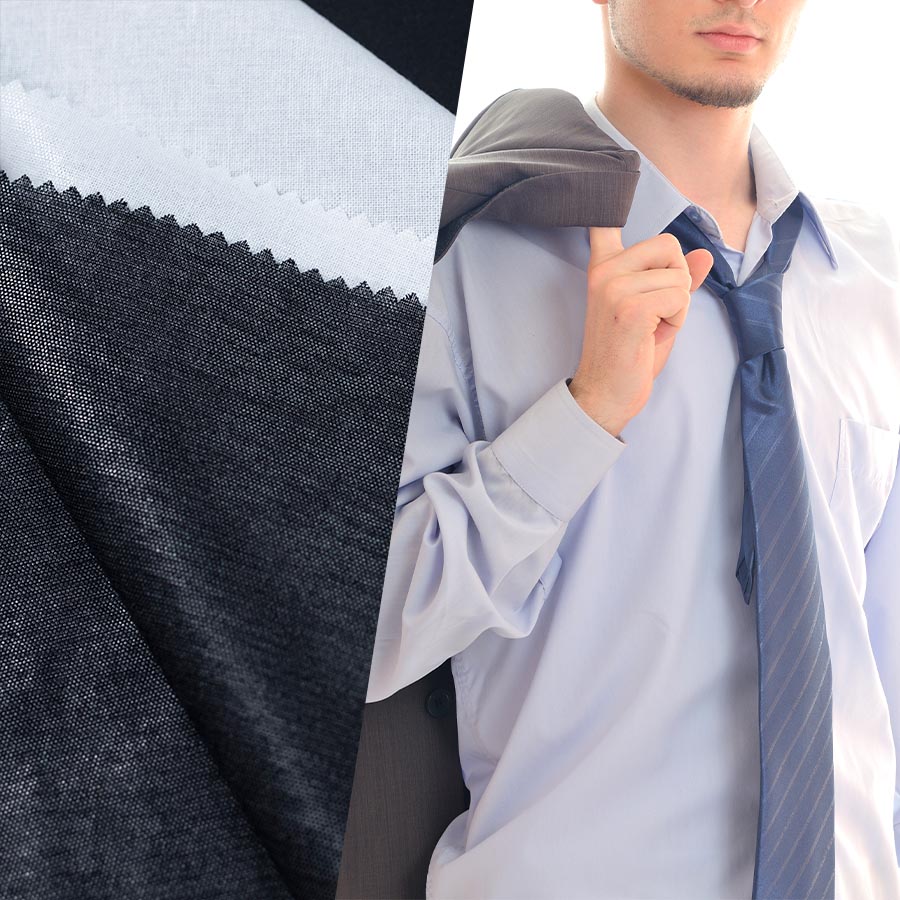Shirt Interfacing Shirt interfacing helps collars, cuffs, and plackets keep their shape while maintaining comfort and a clean appearance after repeated washing.
