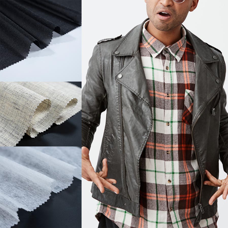 Jacket Interlining Jacket interlining helps control shape, drape and support in jackets.