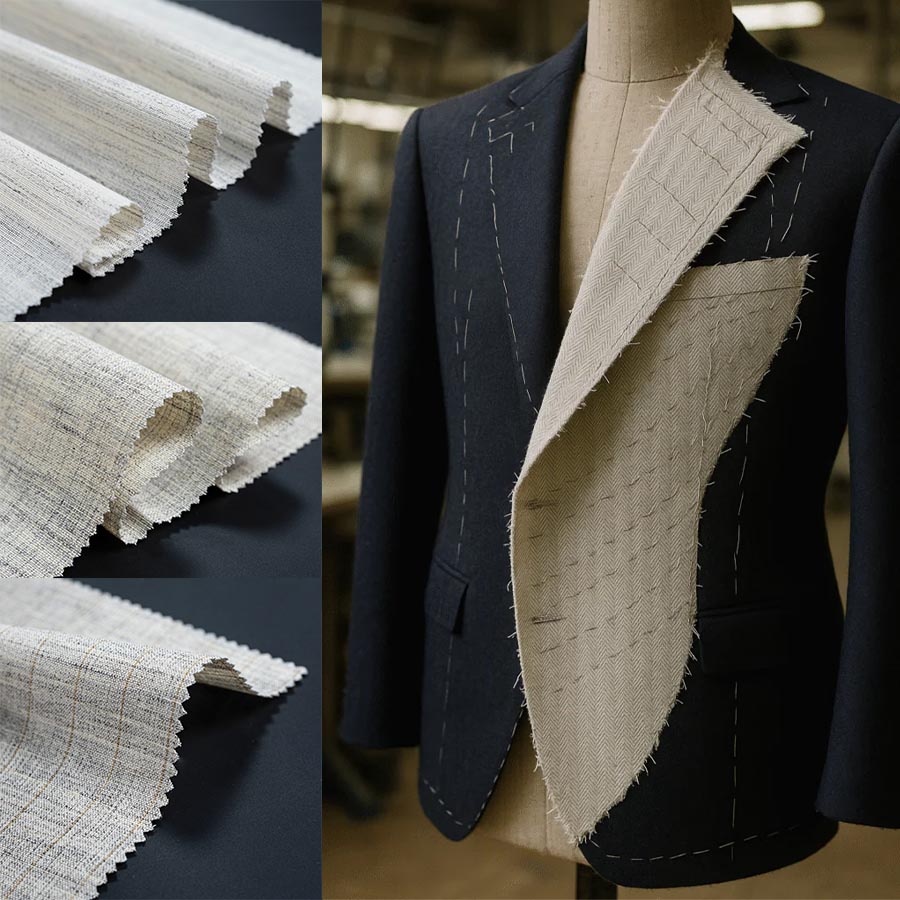 How Do You Choose Suit Interlining Suit interlining helps control jacket shape, lapels and fronts. Learn how to choose fusible interlining or hair canvas for suits.